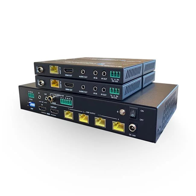 4K UHD HDMI to HDBaset Distribution Amplifier F244