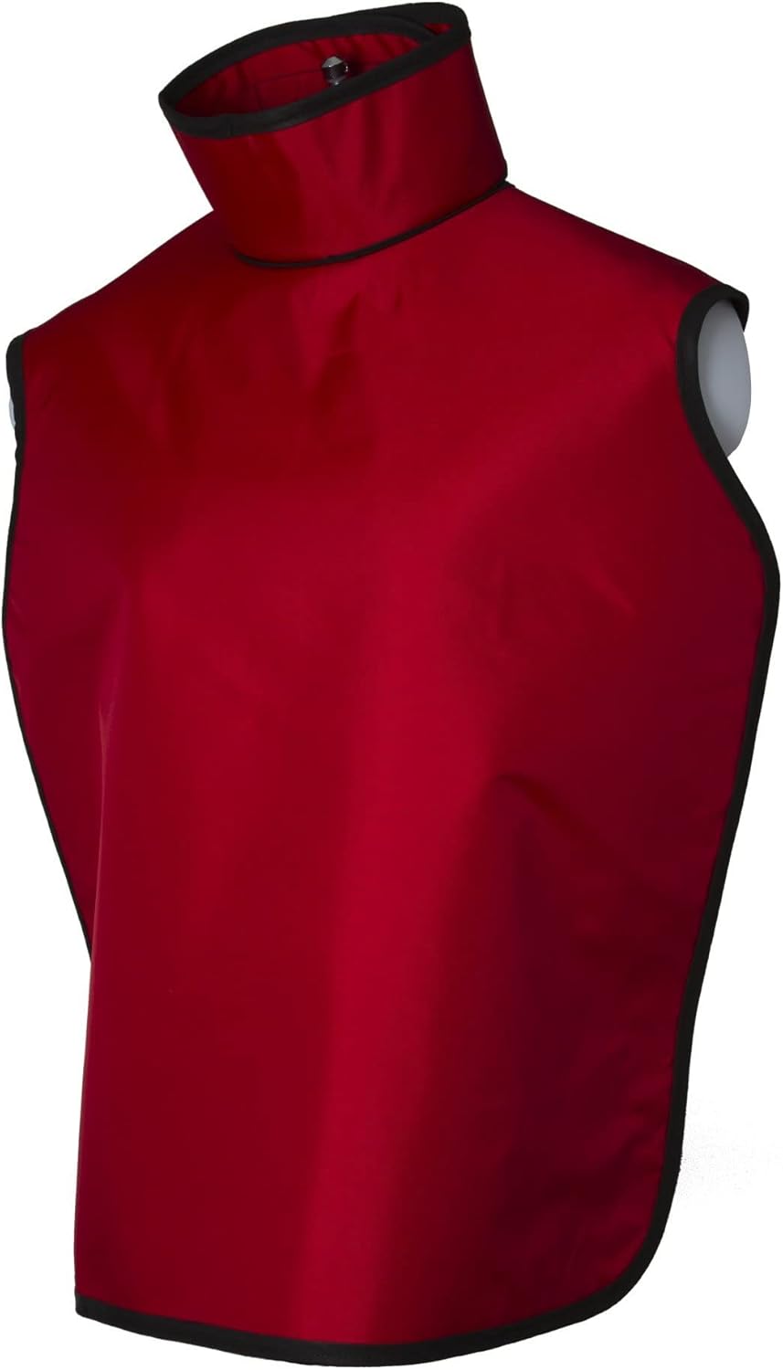Adult Dental Radiation Lead Apron with Hanging Loops and Sewn in Thyroid Collar R3546