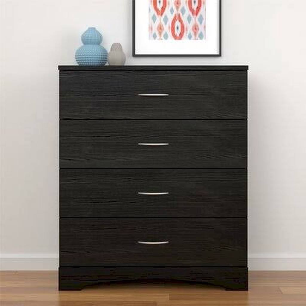 Black 4 Drawer Chest V152349