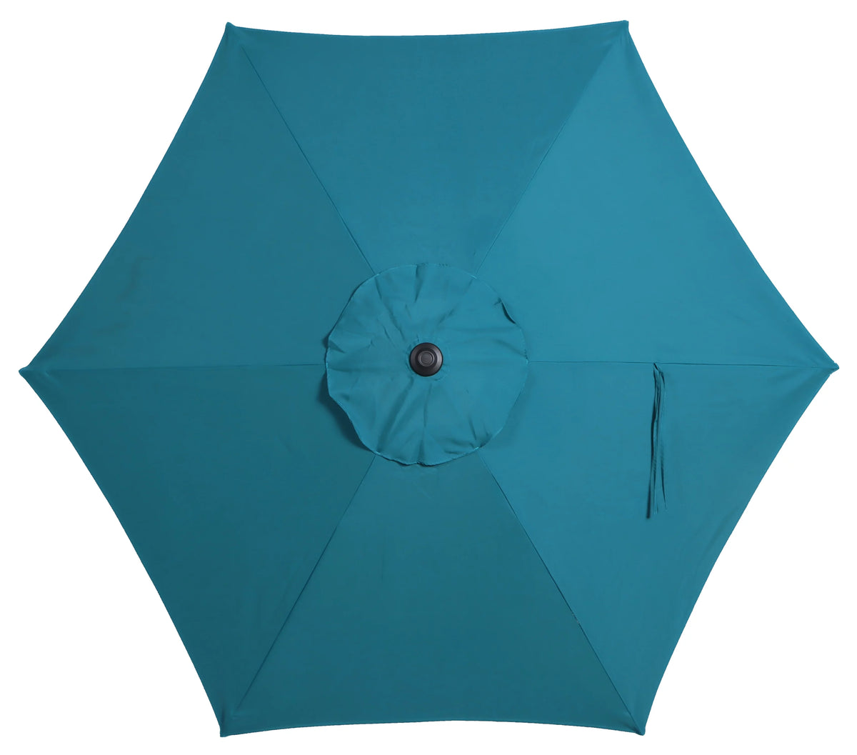 7.5 Foot Round Market Umbrella Black & White Cabana Stripe R549