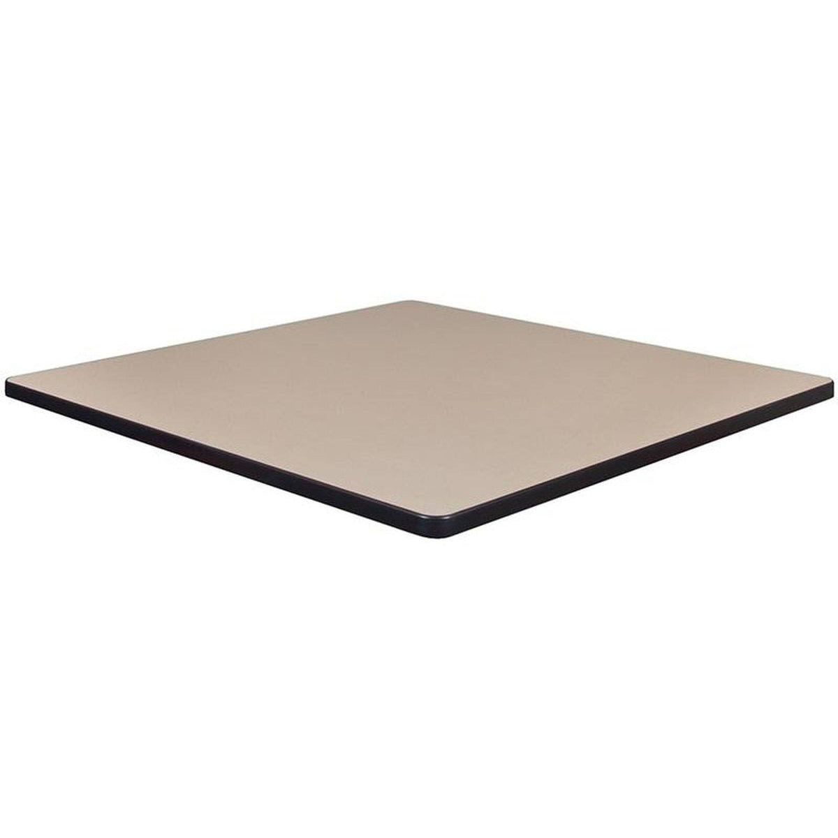 Beige Grey Square Laminate Table Top P922523