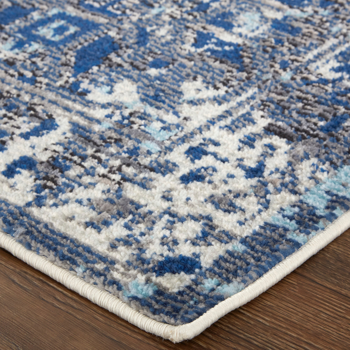 Blue/Ivory/Red Area Rug E3393