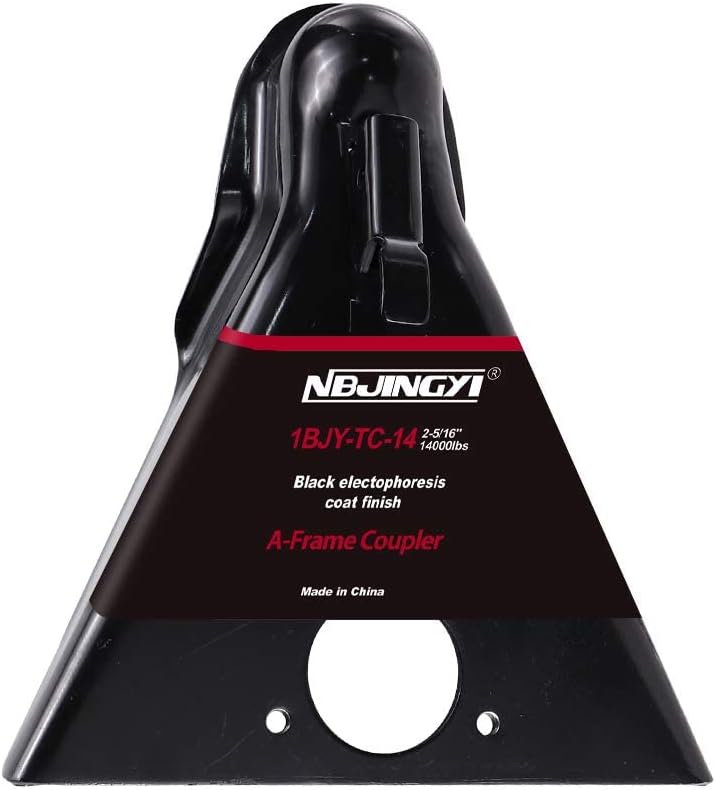2-5/16" 14000LBS A-Frame Trailer Coupler, Powder Coated Black Pack of 2 H76882