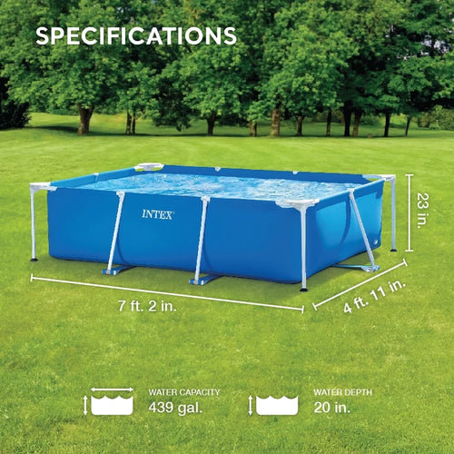 14.75' x 33 Rectangular Frame Above Ground Swimming Pool T99227