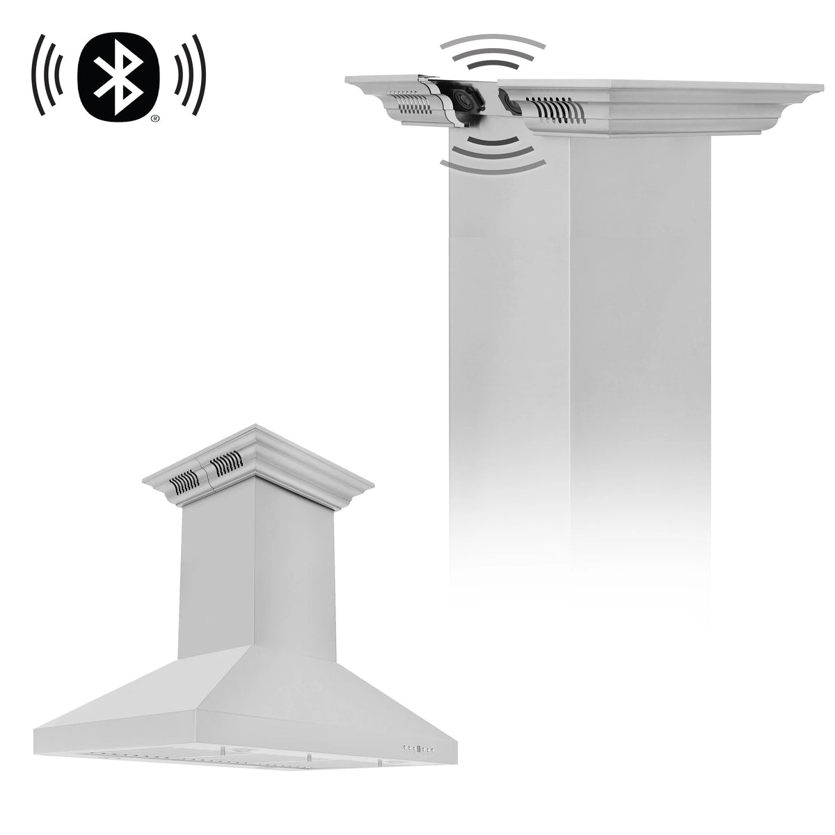 36 Island Mount Stainless Steel Range Hood with Built-in Speakers Z59527