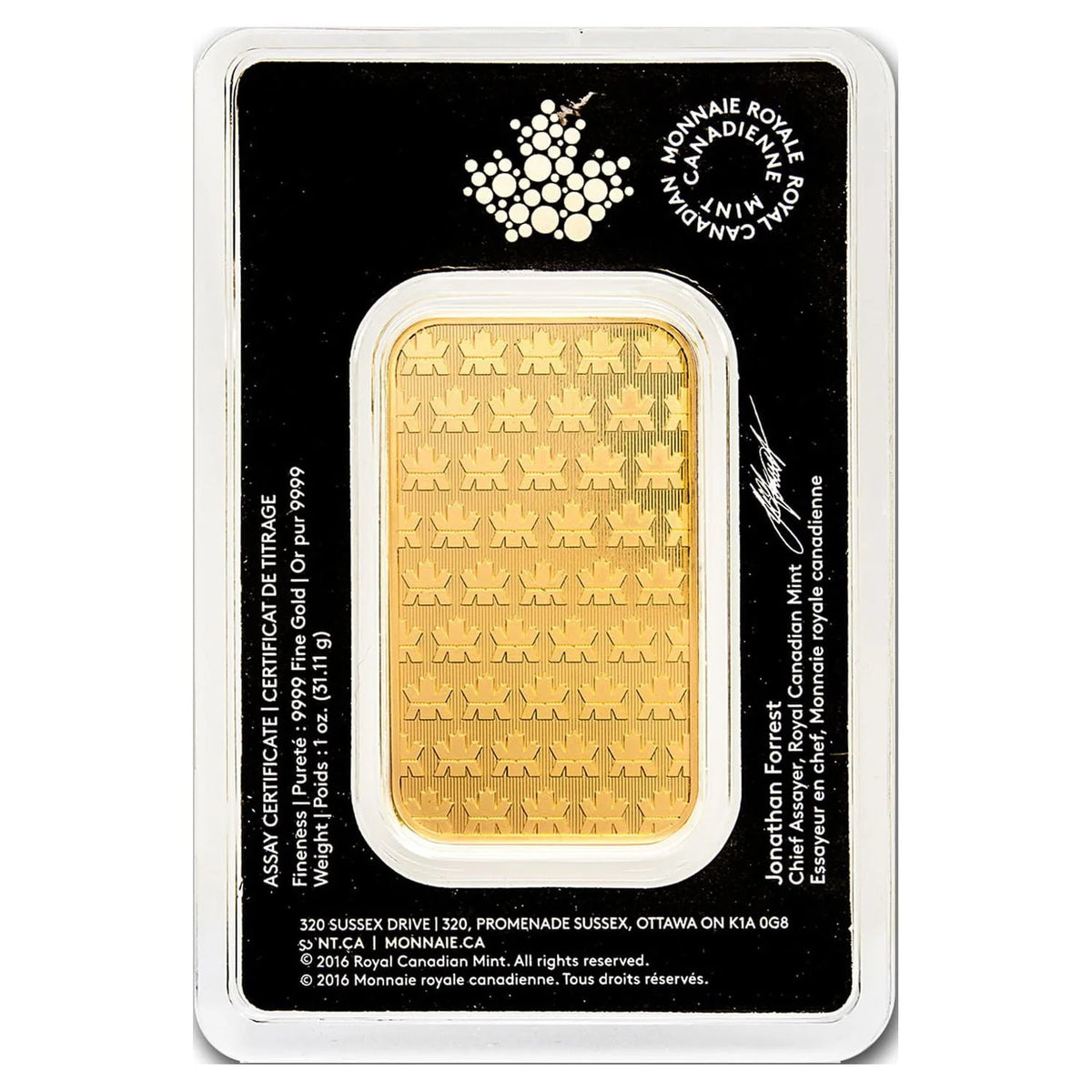 1 oz Gold Bar R66700