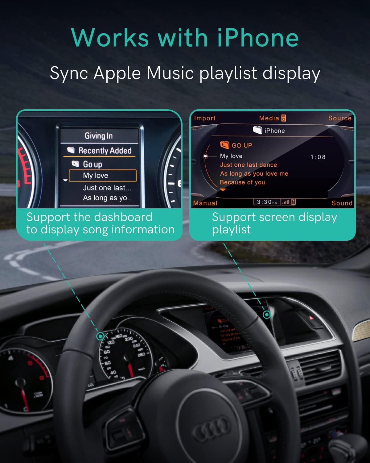 Bluetooth 5.0 aptX-HD Car Adapter Pack of 2 N46669
