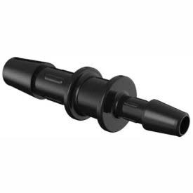 1/4x22 to 5/32x22 Barbed Reduction Coupler, Glass Filled Black Nylon V49407