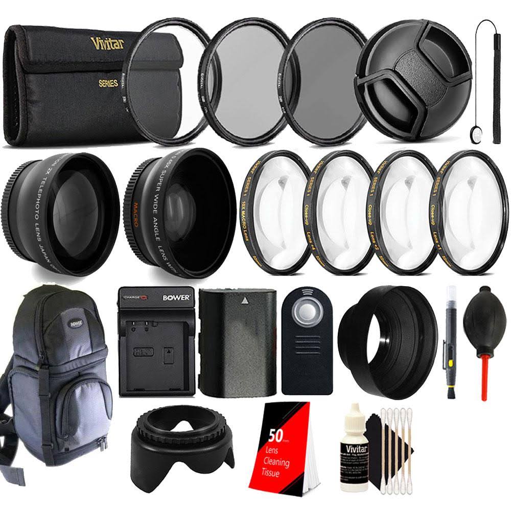 58mm Lens Kit + Replacement LP-E6 Battery E9744
