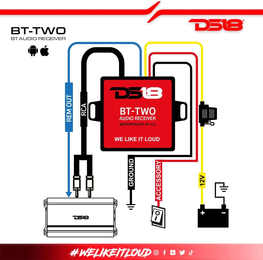 Bluetooth Receiver with Stereo RCA Output O82713