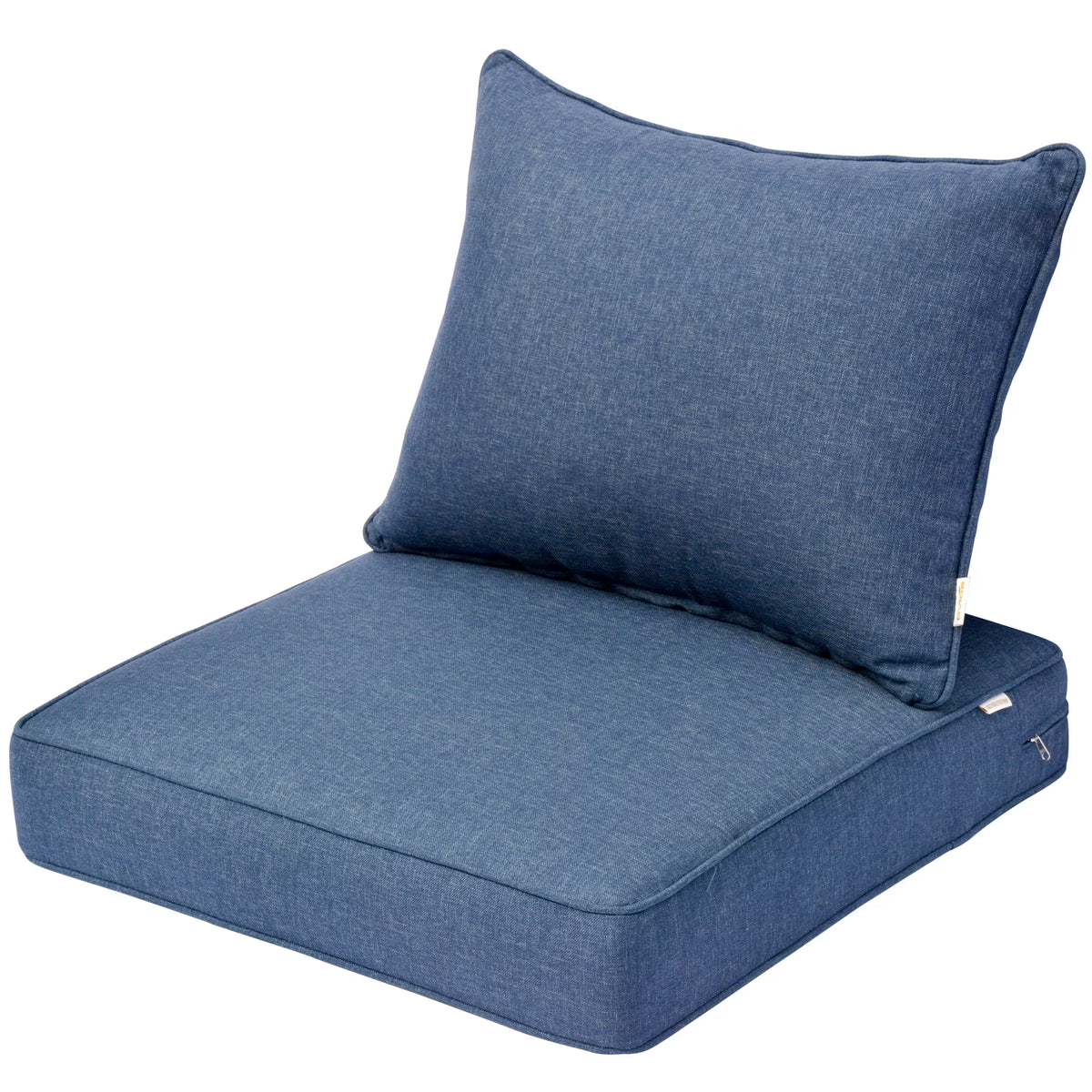 Back and Seat Cushion Set, 2-Piece Replacement Cushions for Deep Seating Patio Chair S419