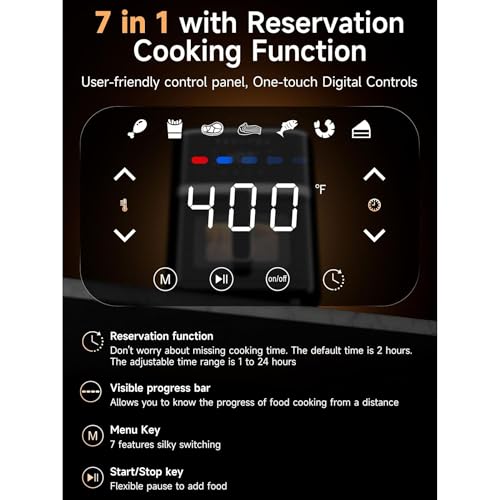 5.28 Quart Stainless Steel Digital Air Fryer Oven A4940