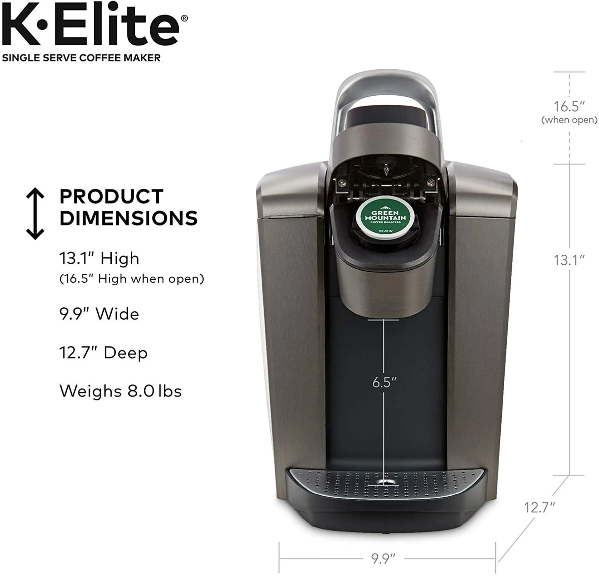 Single Serve K-Cup Pod Coffee Maker U810
