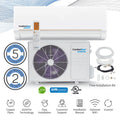 12,000 BTU 21 SEER2 Ductless Mini-Split Air Conditioner Full Set 110V E53178