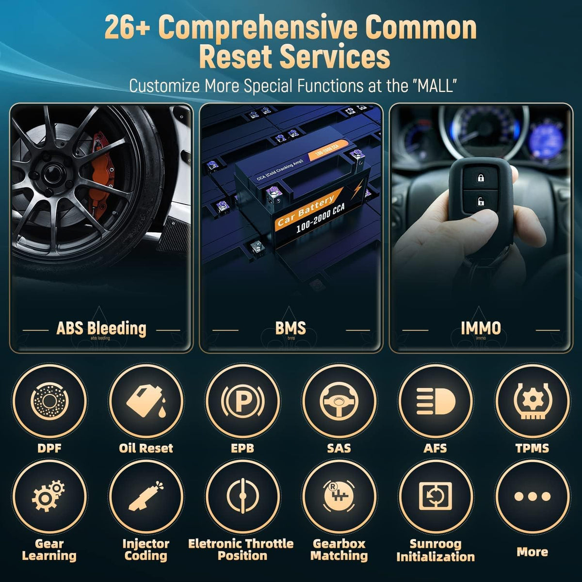 OBD2 Scanner with 26 Reset K58313