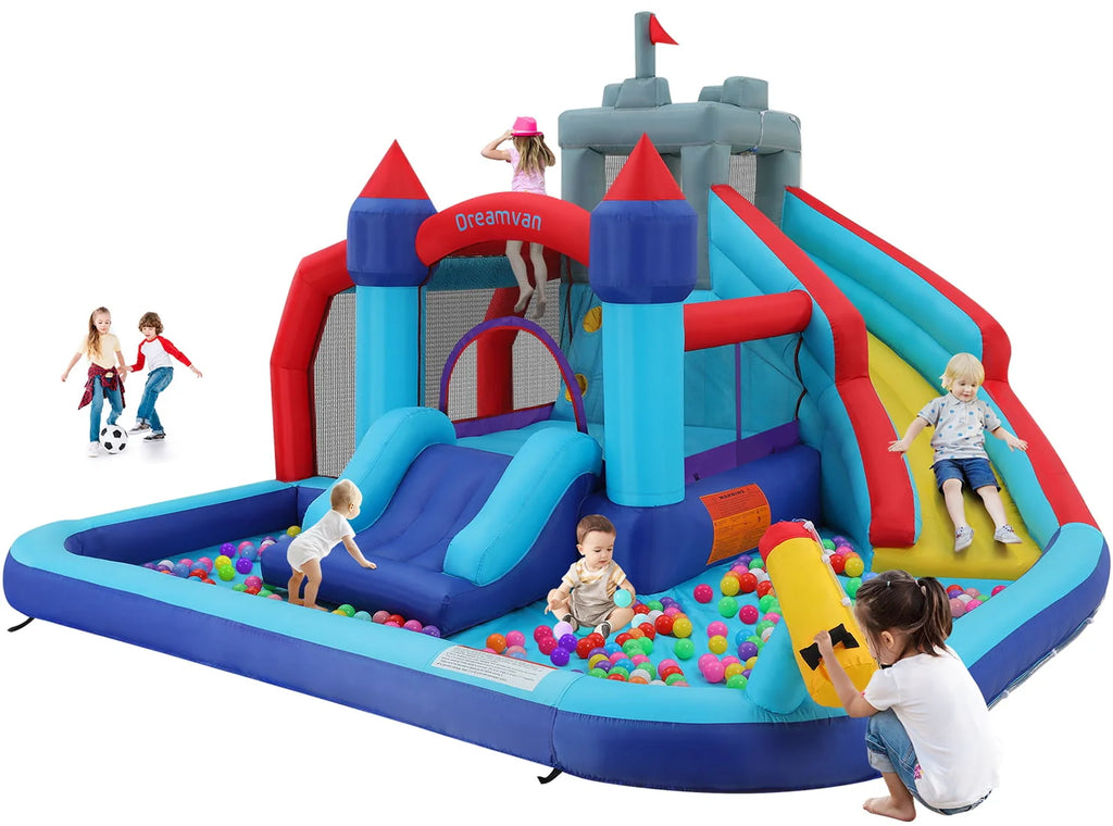 Inflatable Water Slide with Blower and Water Cannon H262562