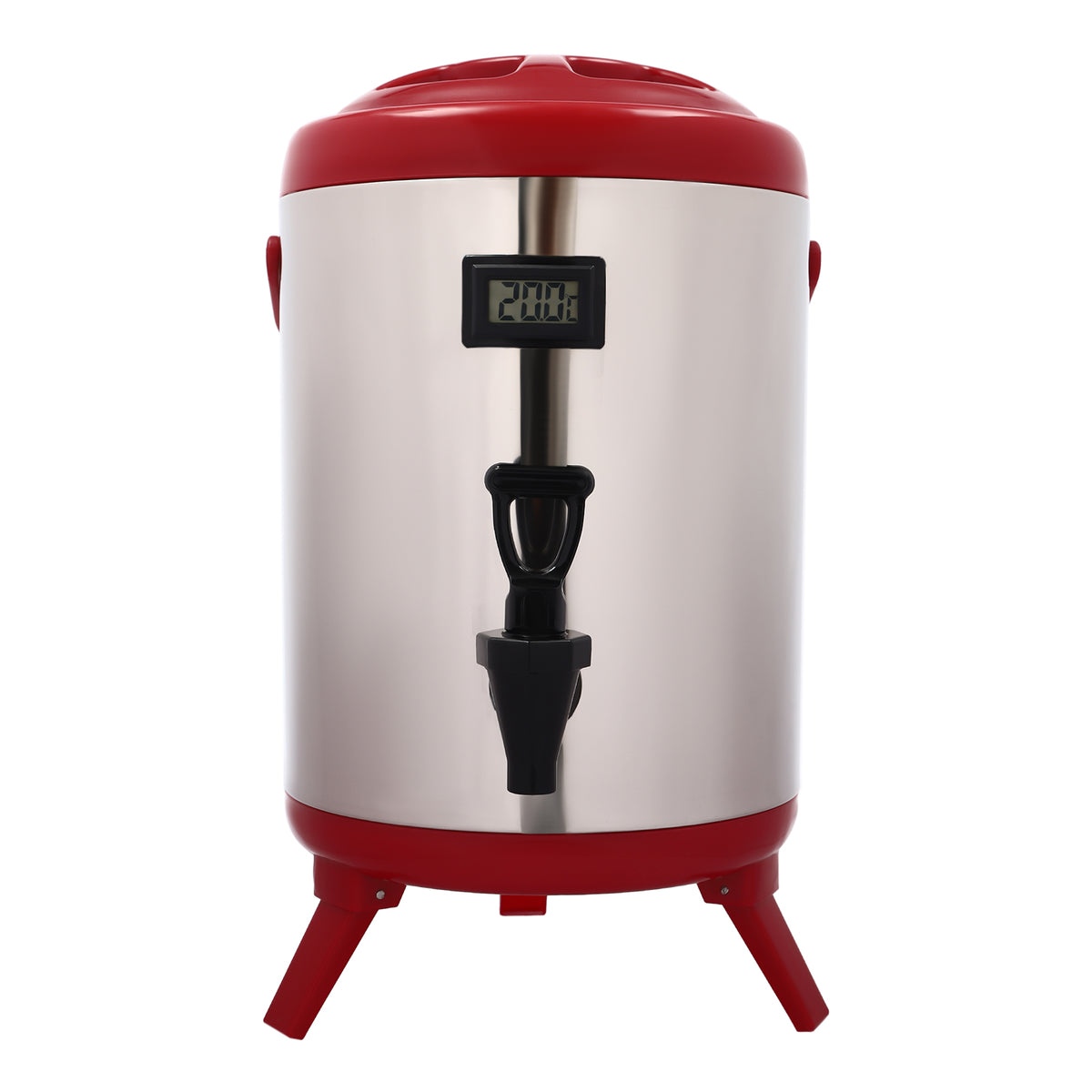 8L Stainless Steel Hot Beverage Dispenser with Thermometer D102