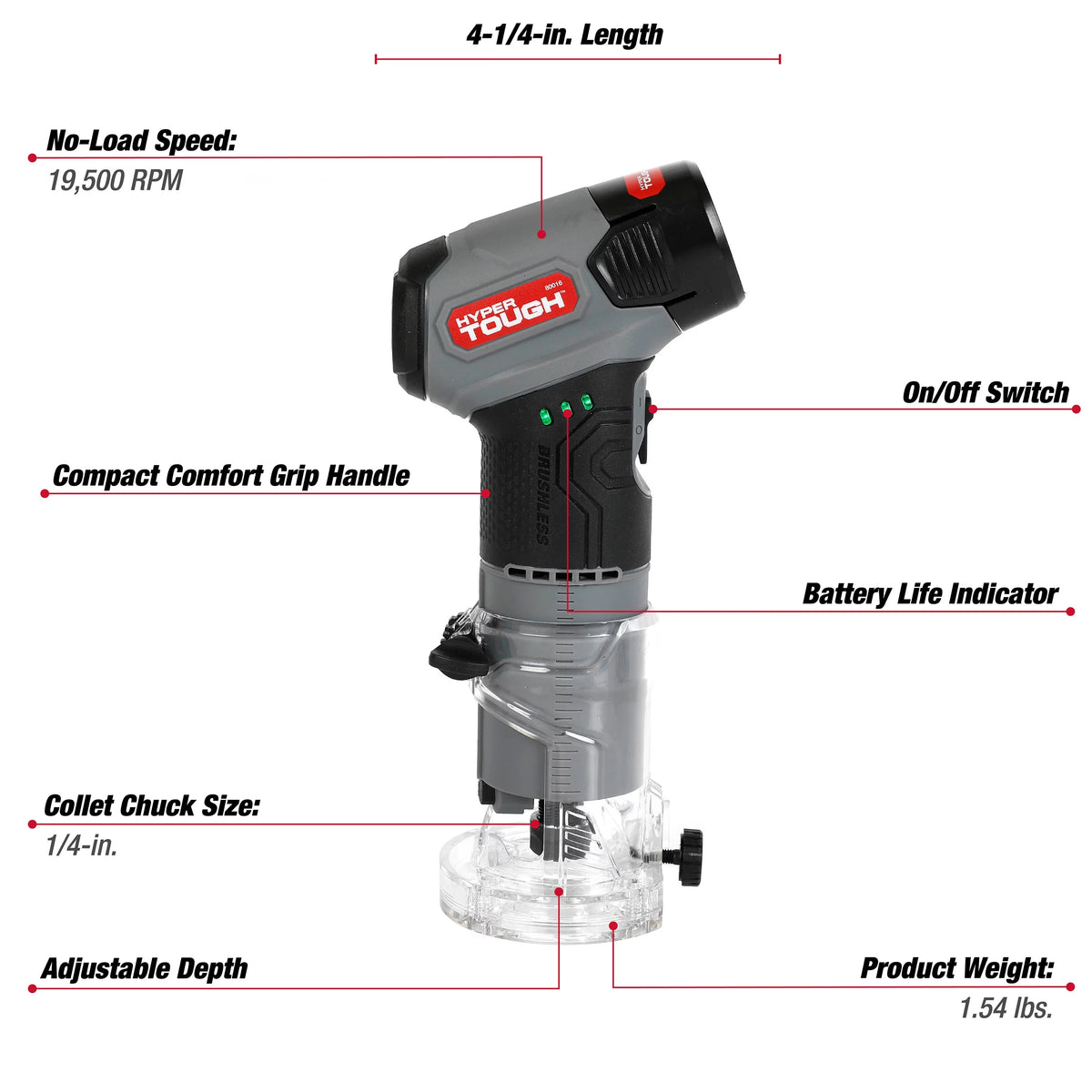 12V Max Lithium-Ion Brushless Palm Edge Router K929483