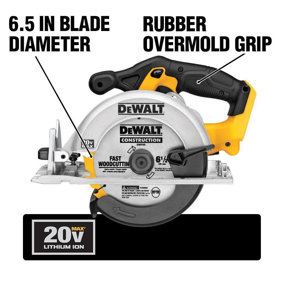 20-Volt 6-1/2 in. Max Lithium Ion Cordless Circular Saw L9371