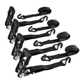 1000 lb. Capacity 1-1/2 in. x 10 ft. Ratcheting Tie-Down Straps, 4 Pack U62746