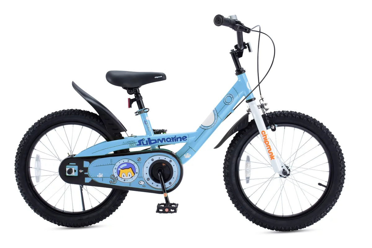 18 In Blue Steel Bike with Kickstand B590565