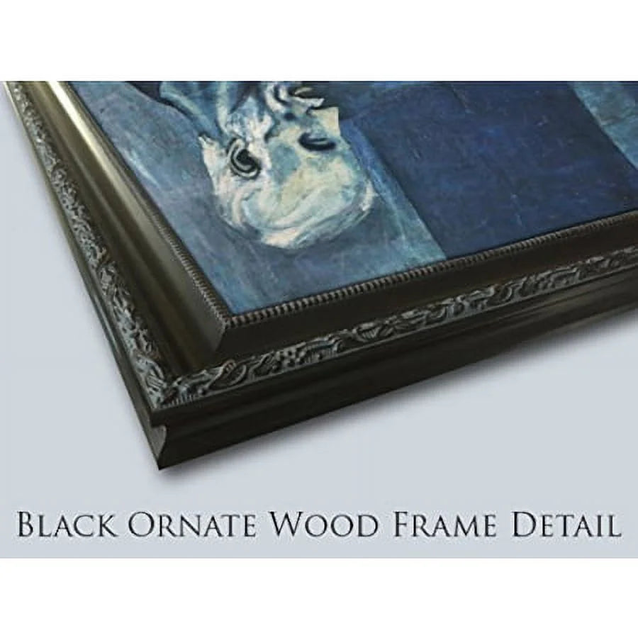 Black Ornate Wood Framed Museum Art Print H86683