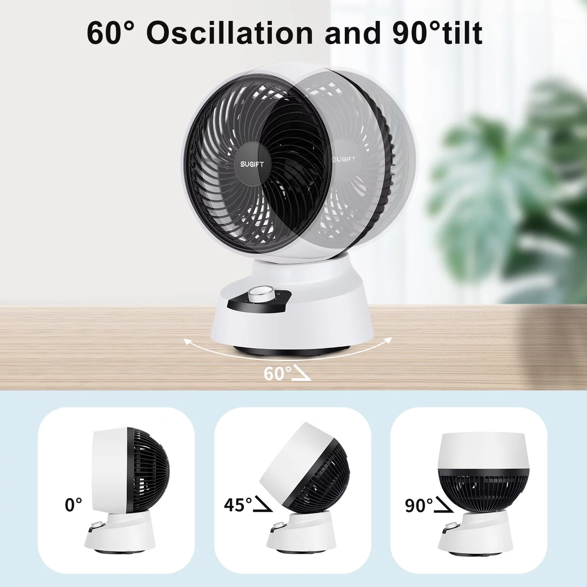 White 3 Speed Air Circulator Fan V448474