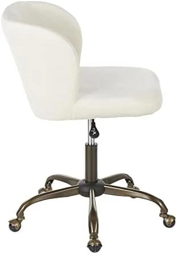 Cream Velvet Task Chair R31693