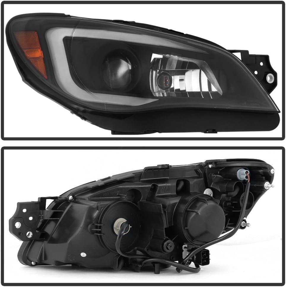 LED Tube Projector Headlights Pair J481